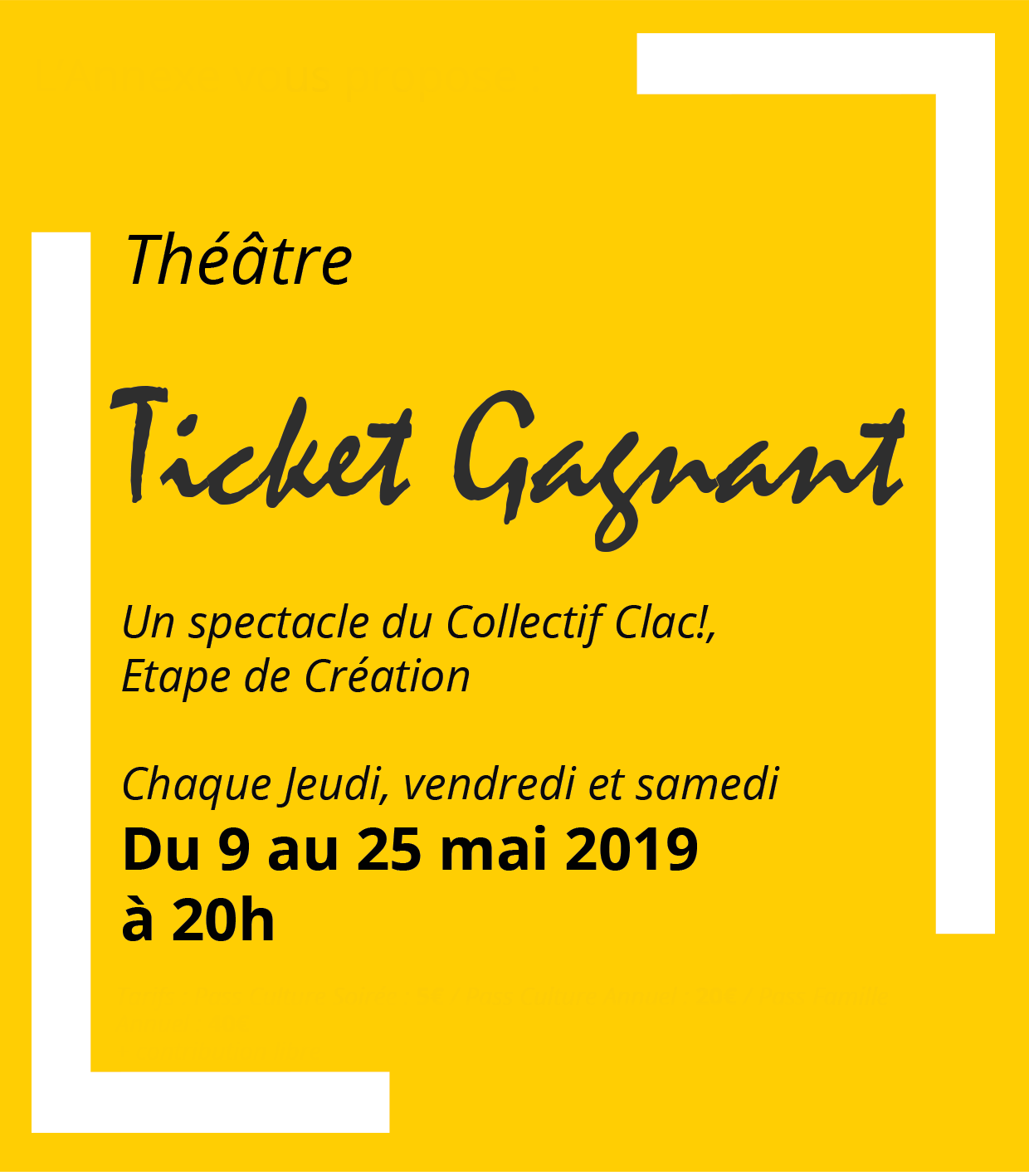 AfficheTicket Gagnant
